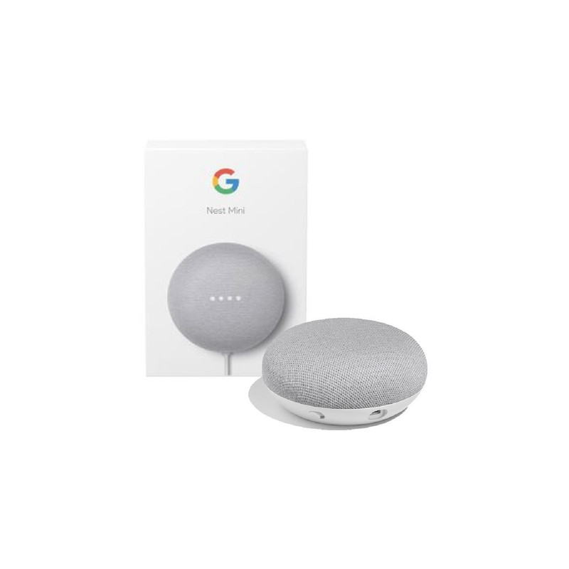 Google Nest Mini 2ª generación de carbón (altavoz Bluetooth) Chromecast 3ª  generación - Paquete económico