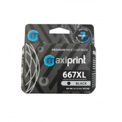 Maxiprint MPX-677XL Cartucho tinta para HP 667XL color negro 14.3 ml