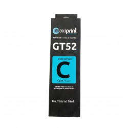 Maxiprint MXP-GT52C - Botella de tinta para refill compatible con GT52 cian 70ml