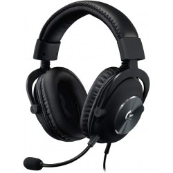 Logitech G Pro X - Auriculares de diadema para videojuegos, con tecnología blue voice, color negro