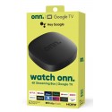 WATCH ONN GOOGLE TV NEGRO DISPOSITIVO STREAMING 4K